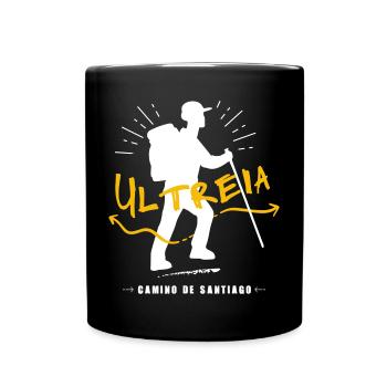 Ultreïa, camino de Santiago ! - Mug uni - noir - Devant