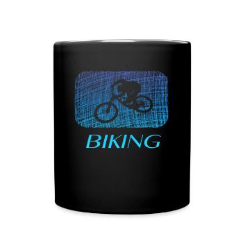 biken - Tasse einfarbig - Schwarz - Vorne