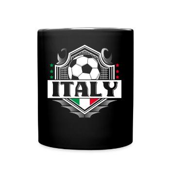 Italien Fußball Italienisch Sport Geschenkidee - Tasse einfarbig - Schwarz - Vorne