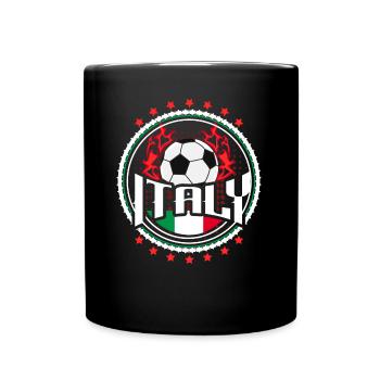 Italy Football Flag - Full Colour Mug - black - Front