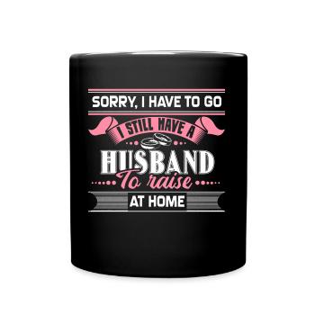 Ehe Ehemann Ehering - Tasse einfarbig - Schwarz - Vorne
