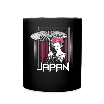 Japan Sakura Japaner - Tasse einfarbig - Schwarz - Vorne