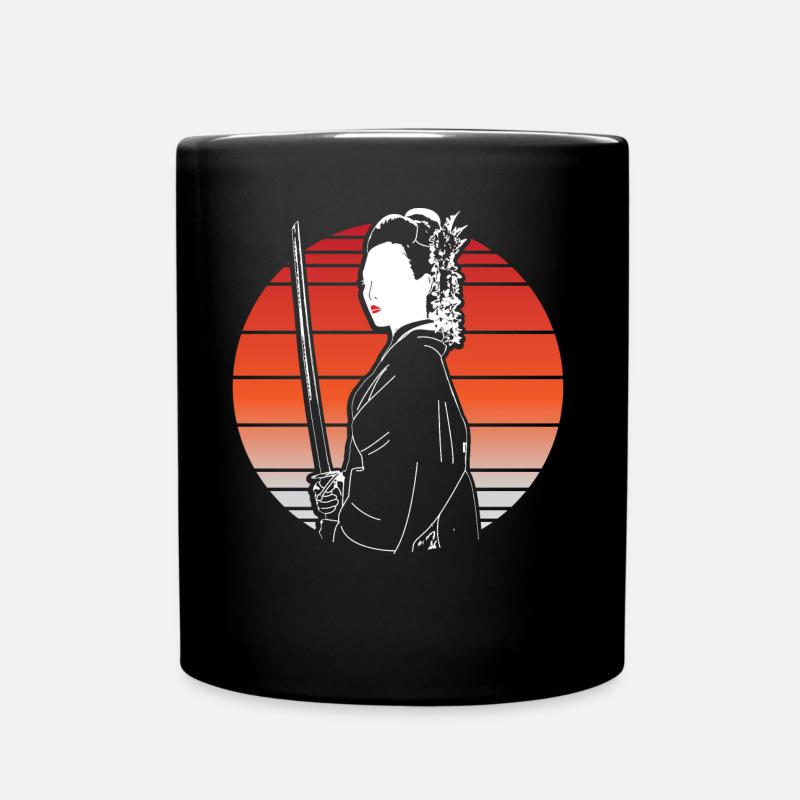 Japan Sakura Origin - Full Colour Mug - black