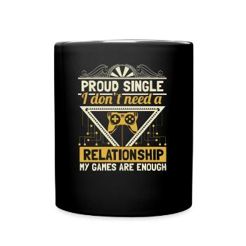 Single independence - Full Colour Mug - black - Front