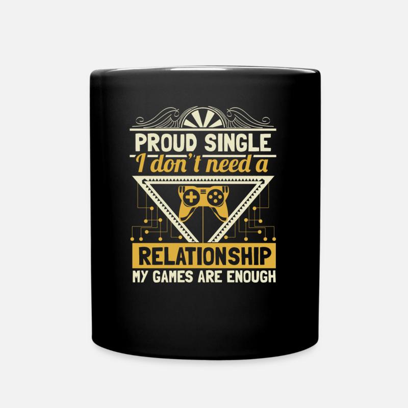 Single independence - Full Colour Mug - black