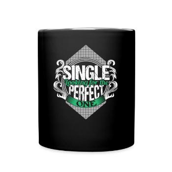 Single Independent Partnership Gift Idea - Full Colour Mug - black - Front