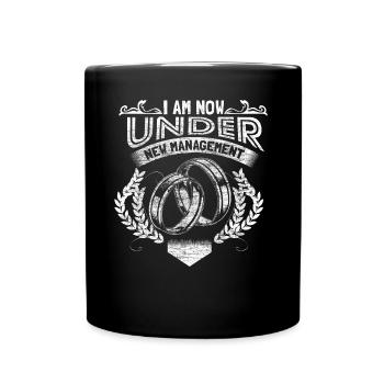 Ehe Ehemann Ehering Geschenk - Tasse einfarbig - Schwarz - Vorne