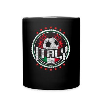 Italy Football Flag Football Player Gift - Full Colour Mug - black - Front
