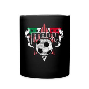Italien Fußball Nationalmannschaft Geschenkidee - Tasse einfarbig - Schwarz - Vorne