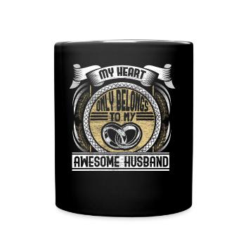 Ehe Heirat - Tasse einfarbig - Schwarz - Vorne