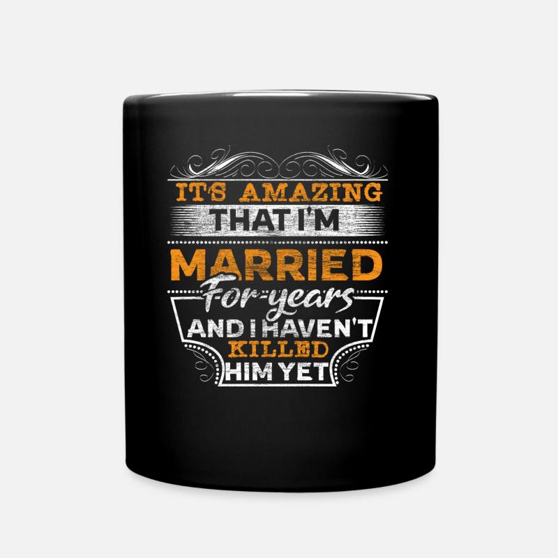 Couple marié Ehering Gift - Mug uni - noir