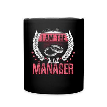 Ehe Ehefrau Bräutigam - Tasse einfarbig - Schwarz - Vorne