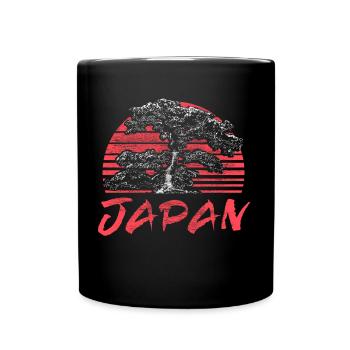 Japan Sakura Birthplace Gift - Full Colour Mug - black - Front