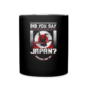 Japan Tokyo Herkunft - Tasse einfarbig - Schwarz - Vorne