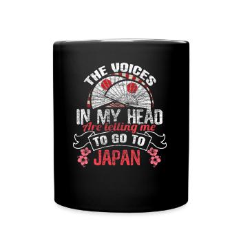 Japan Senpai Herkunft Geschenkidee - Tasse einfarbig - Schwarz - Vorne