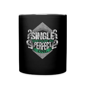 Single Pride Relationship Gift - Full Colour Mug - black - Front