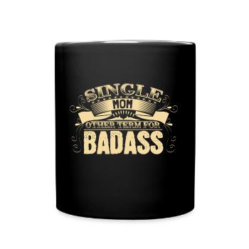Maman célibataire Maman Respect Cadeau - Mug uni - noir - Devant