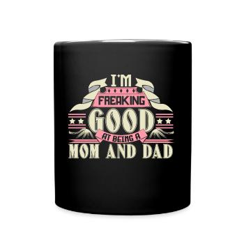 Cadeau maman célibataire maman - Mug uni - noir - Devant