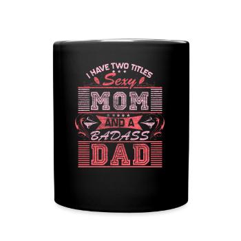 Single Mom Mama - Full Colour Mug - black - Front