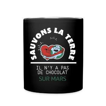 SAUVONS LA PLANÈTE - Mug uni - noir - Devant