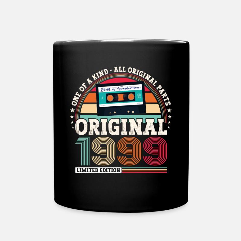 September Jahrgang 1999 23. Geburtstag Geschenk - Tasse einfarbig - Schwarz