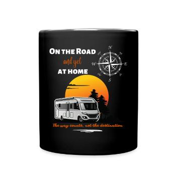 Camping Motorhome Saying English - Full Colour Mug - black - Front