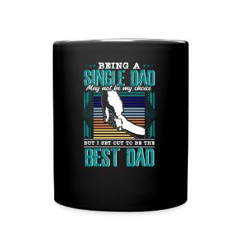 Idée cadeau Père Fils Célibataire Enfants - Mug uni - noir - Devant