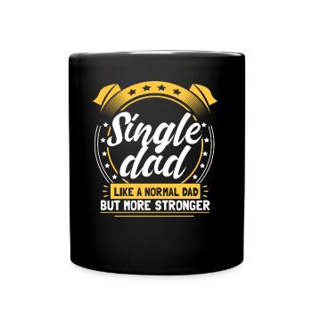 Single Father Dad Children - Full Colour Mug - black - Front