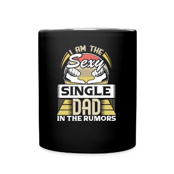 Père célibataire Famille Papi - Mug uni - noir - Devant