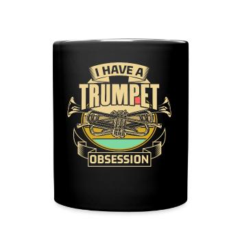 Trumpet Trumpet Player Chapel Gift - Full Colour Mug - black - Front