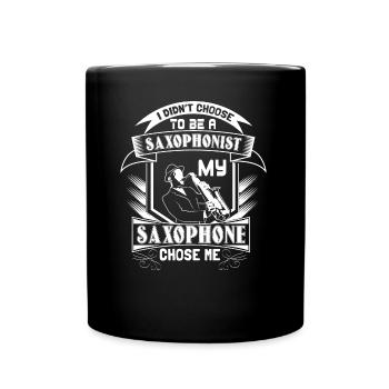 Idée cadeau Orchestre de saxophone - Mug uni - noir - Devant