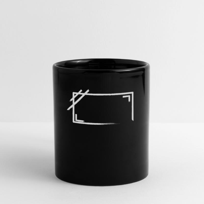 Weathered Rectangular Frame Strokes Full Colour Mug