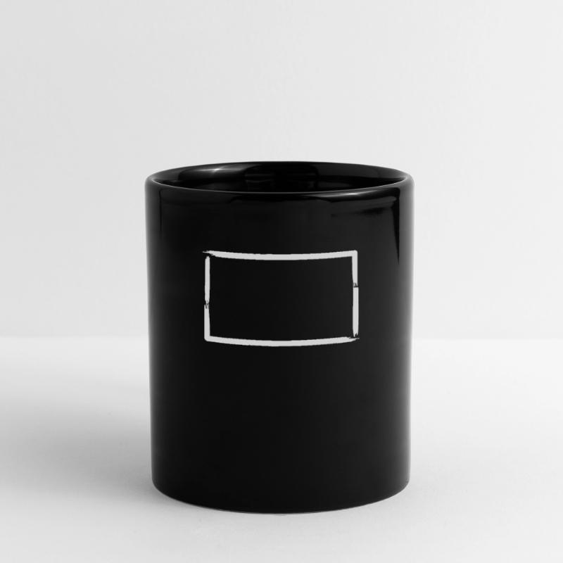 Brush Strokes Rectangular Frame Decoration Full Colour Mug