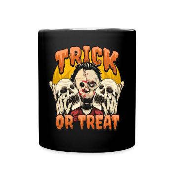Halloween Pumpkin Horror - Full Colour Mug - black - Front