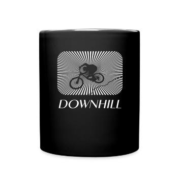Downhill Mtb Bike downhill - Tasse einfarbig - Schwarz - Vorne