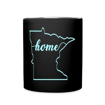 Home Minnesota Design für stolze Minnesotaner - Tasse einfarbig - Schwarz - Vorne