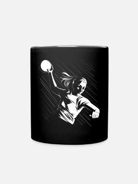 Handballspielerin Handball Ball Outfit Handballer - Tasse einfarbig - Schwarz