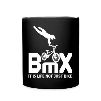 BMX Eine Möglichkeit, Geschenk Papa und Sohn zu leben - Tasse einfarbig - Schwarz - Vorne