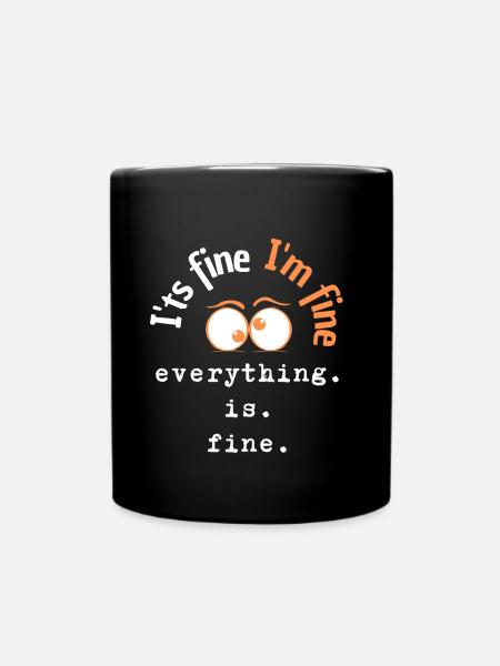 I’ts Fine - Mug uni - noir