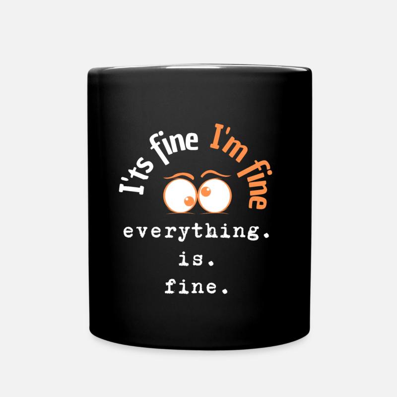 I’ts Fine - Mug uni - noir