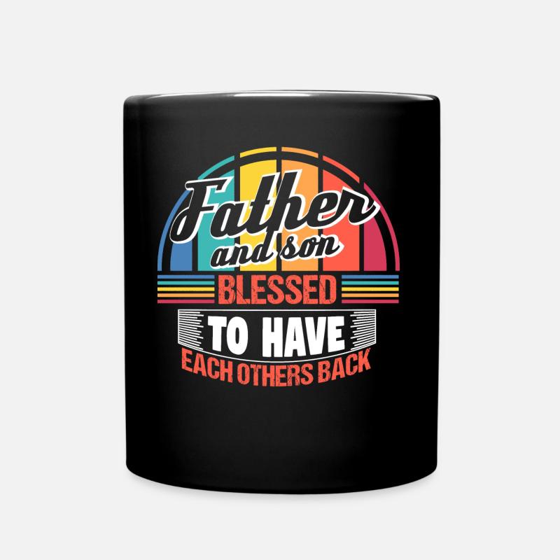 Père et fils Père de naissance - Mug uni - noir