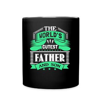Father and son - Full Colour Mug - black - Front