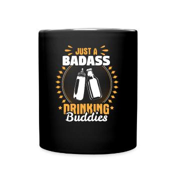 Vater Sohn Geburt Geschenk - Tasse einfarbig - Schwarz - Vorne