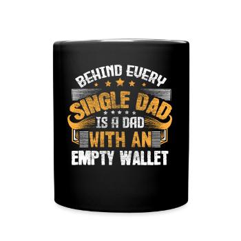 Single Father Single Parents - Full Colour Mug - black - Front