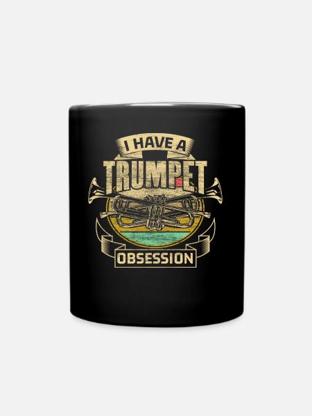 Trompete Blaskapelle Geschenkidee - Tasse einfarbig - Schwarz