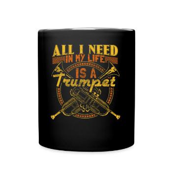 Trumpet Trumpet Orchestra Gift Idea - Full Colour Mug - black - Front