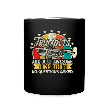 Trumpet Trumpet Player Chapel Gift Idea - Full Colour Mug - black - Front