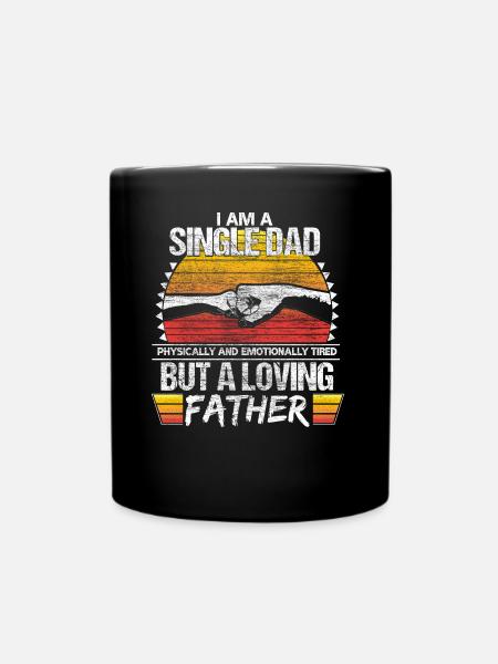 Idée cadeau père célibataire papa célibataire - Mug uni - noir