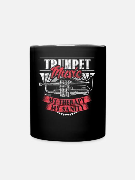 Trompete Trompeter Konzert Geschenk - Tasse einfarbig - Schwarz