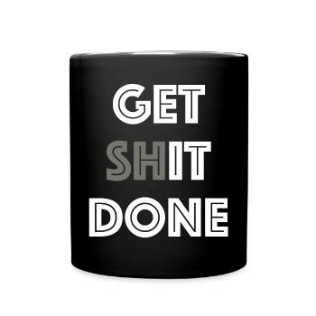 Faites-le | dictons drôles, succès - Mug uni - noir - Devant